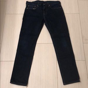 JCrew 484 Slim Fit Denim - 33w 32l dark resin wash